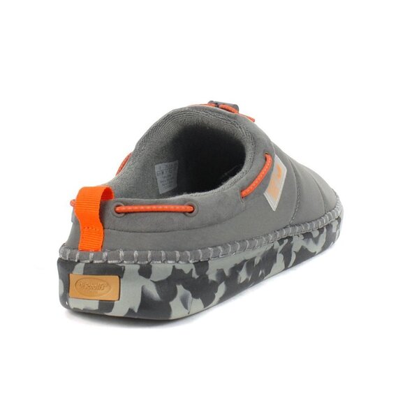 Dr. Scholl's Men's Cozy Bro Grey Nylon Slippers 8M Camo NWT NEW - Picture 2 of 13